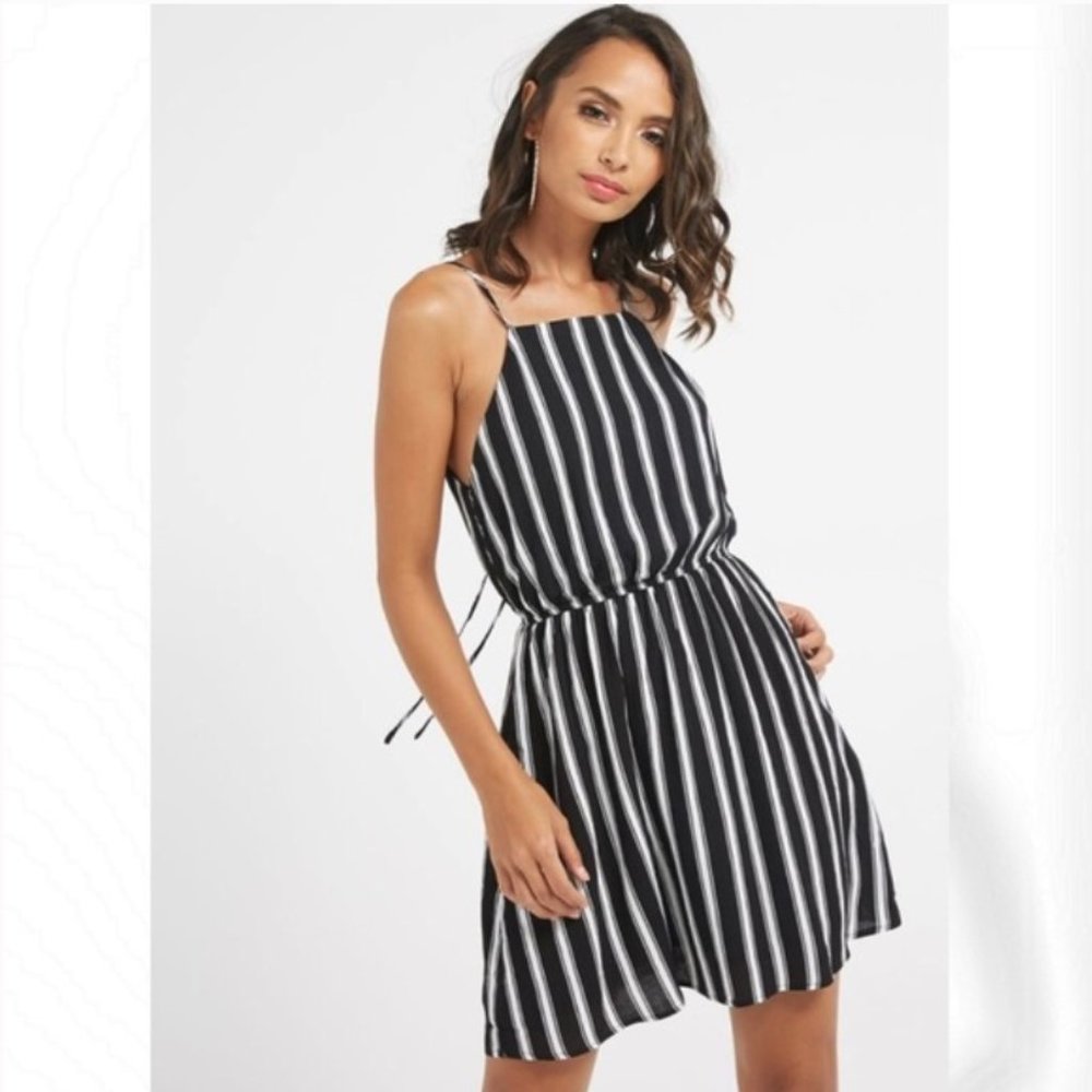 Forever 21 Black & White Stripe Mini Dress